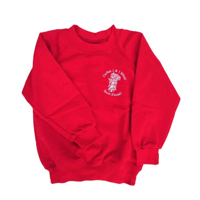 Carlton-J-and-I-red-crew-neck-sweatshirt